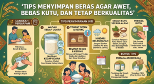 Tips Menyimpan Beras Agar Awet, Bebas Kutu, dan Tetap Berkualitas