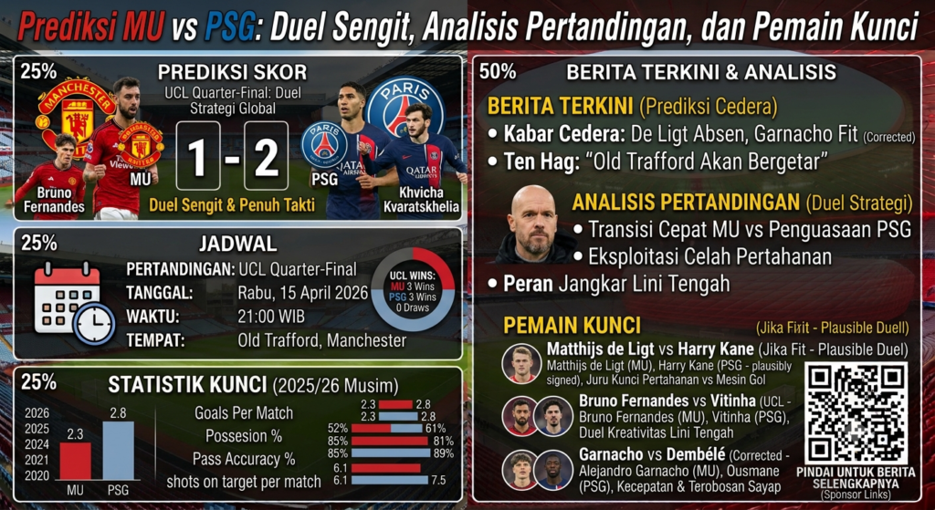 Prediksi MU vs PSG: Duel Sengit, Analisis Pertandingan, dan Pemain Kunci