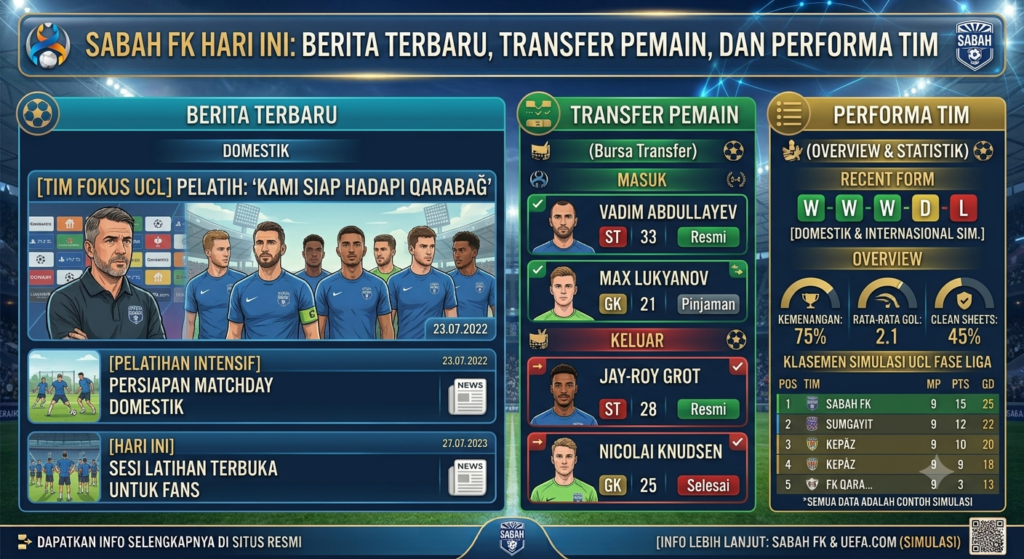 Sabah FK Hari Ini: Berita Terbaru, Transfer Pemain, dan Performa Tim