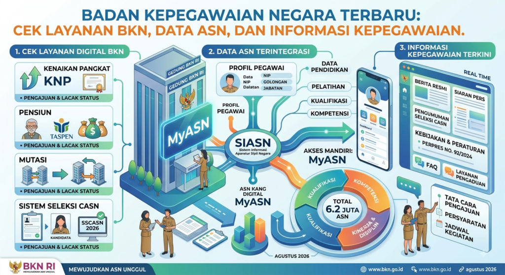 Badan Kepegawaian Negara Terbaru: Cek Layanan BKN, Data ASN, dan Informasi Kepegawaian