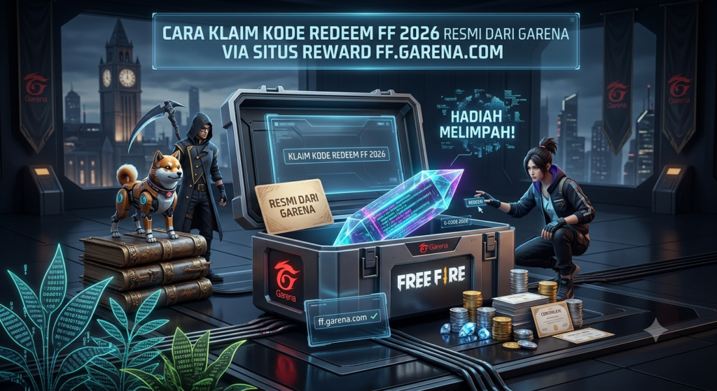 Cara Klaim Kode Redeem FF 2026 Resmi dari Garena via Situs Reward ff.garena.com