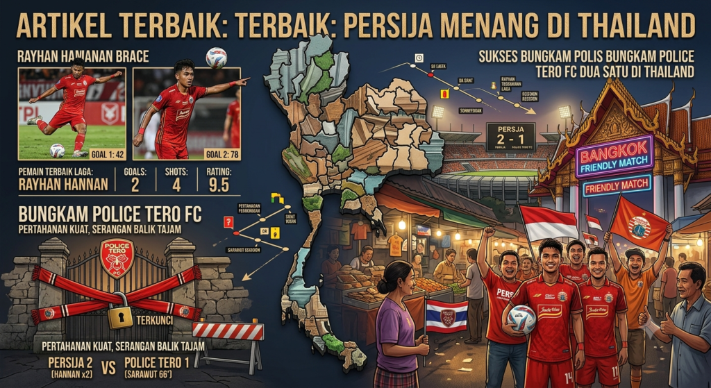 Rayhan Hannan Cetak Brace Persija Jakarta Sukses Bungkam Police Tero FC Dua Satu di Thailand