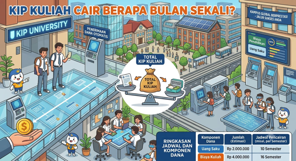 KIP Kuliah Cair Berapa Bulan Sekali? Ini Rincian Uang Saku dan Biaya Kuliahnya