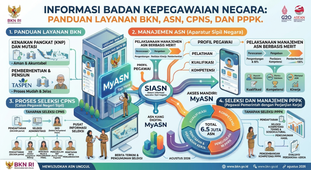 Informasi Badan Kepegawaian Negara: Panduan Layanan BKN, ASN, CPNS, dan PPPK