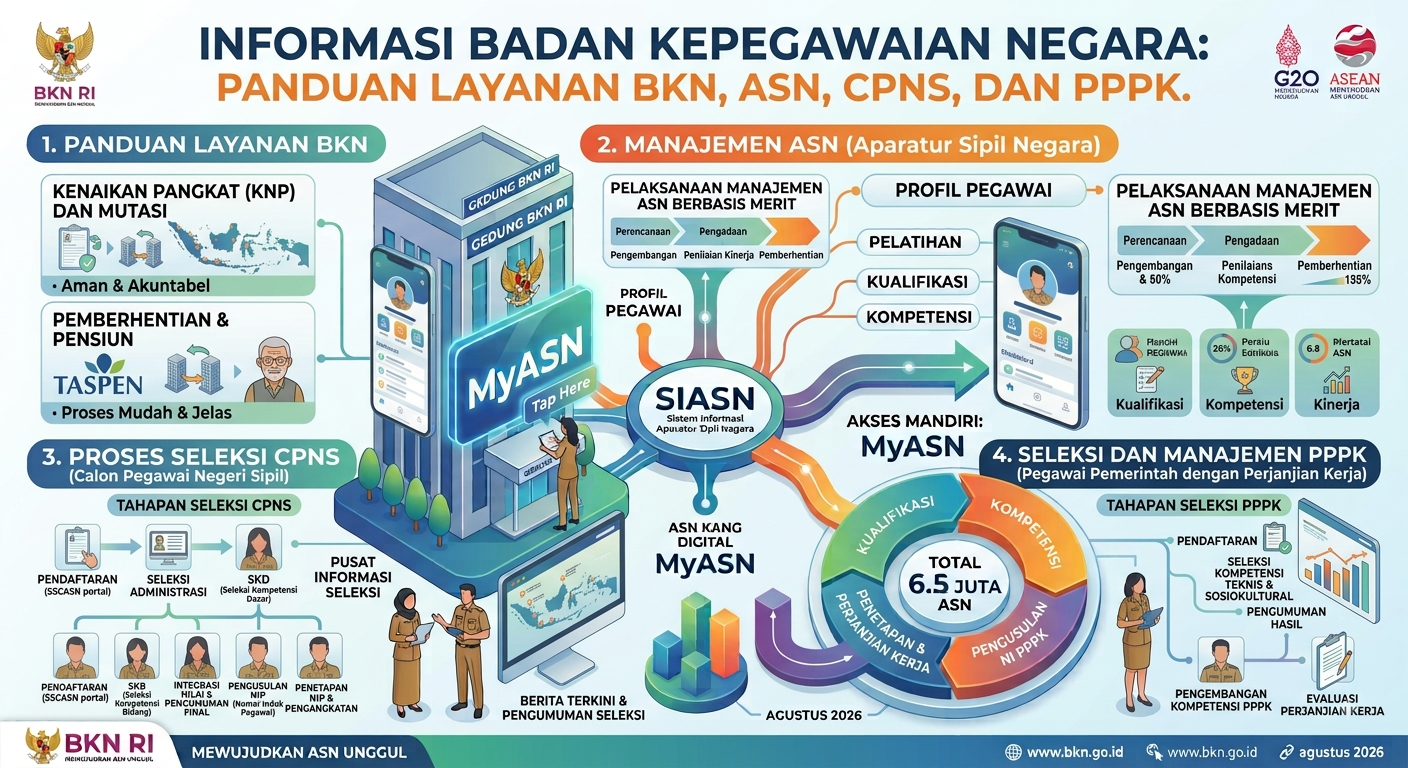Informasi Badan Kepegawaian Negara: Panduan Layanan BKN, ASN, CPNS, dan PPPK