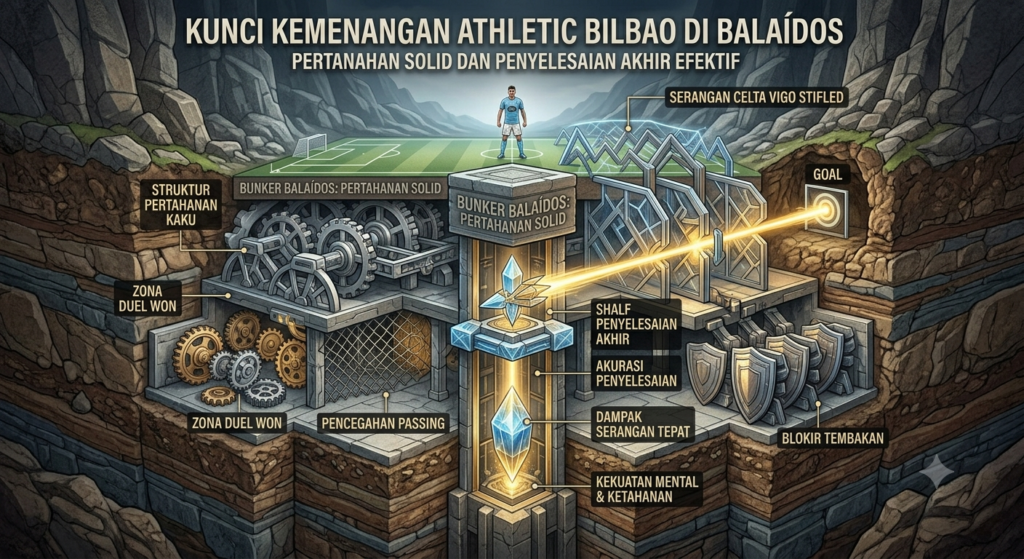 Kunci Kemenangan Athletic Bilbao di Balaídos: Pertahanan Solid dan Penyelesaian Akhir Efektif