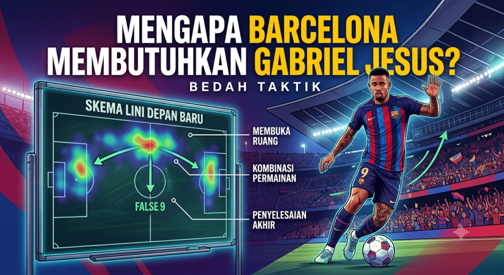 Mengapa Barcelona Membutuhkan Gabriel Jesus? Bedah Taktik Skema Lini Depan Baru