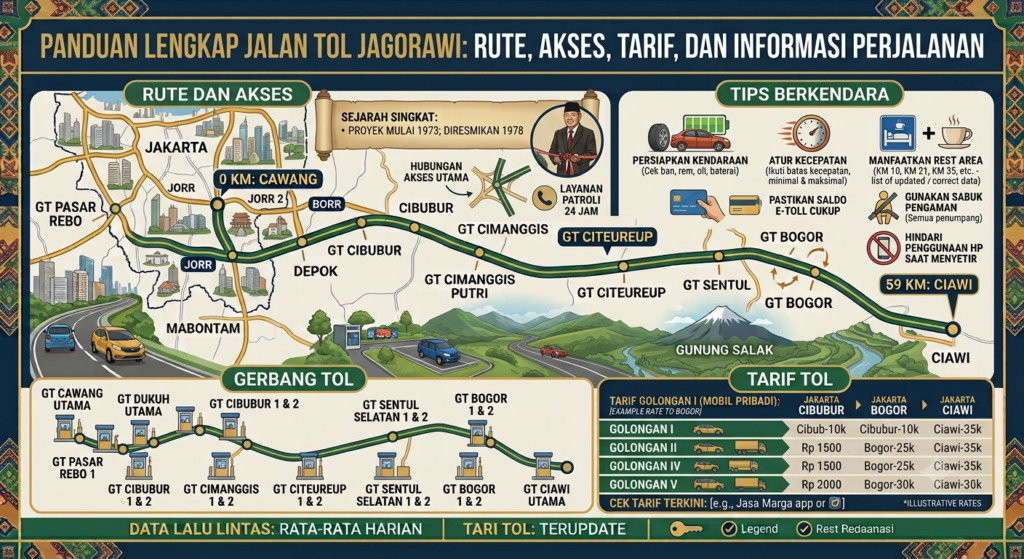 Panduan Lengkap Jalan Tol Jagorawi: Rute, Akses, Tarif, dan Informasi Perjalanan