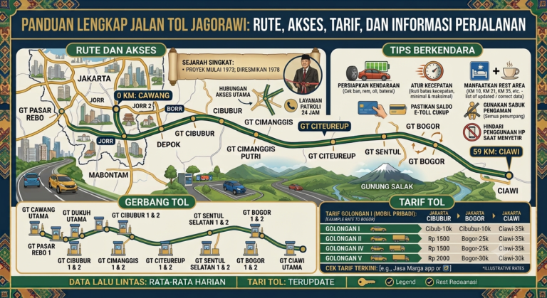 Panduan Lengkap Jalan Tol Jagorawi: Rute, Akses, Tarif, dan Informasi Perjalanan