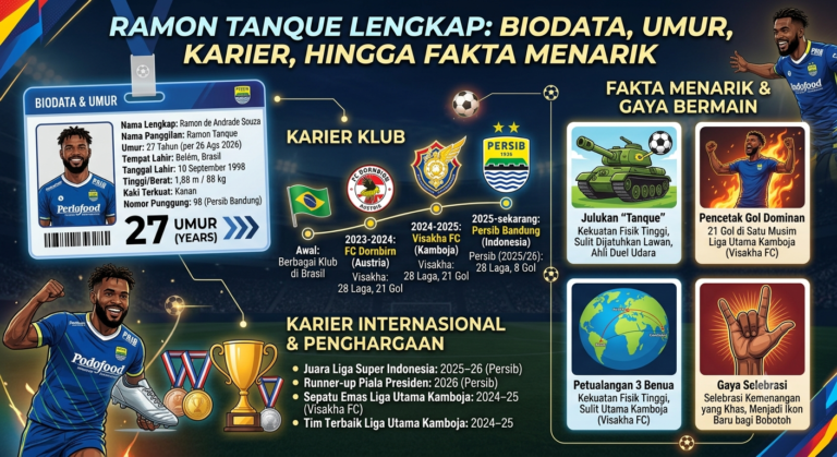 Ramon Tanque Lengkap: Biodata, Umur, Karier, hingga Fakta Menarik