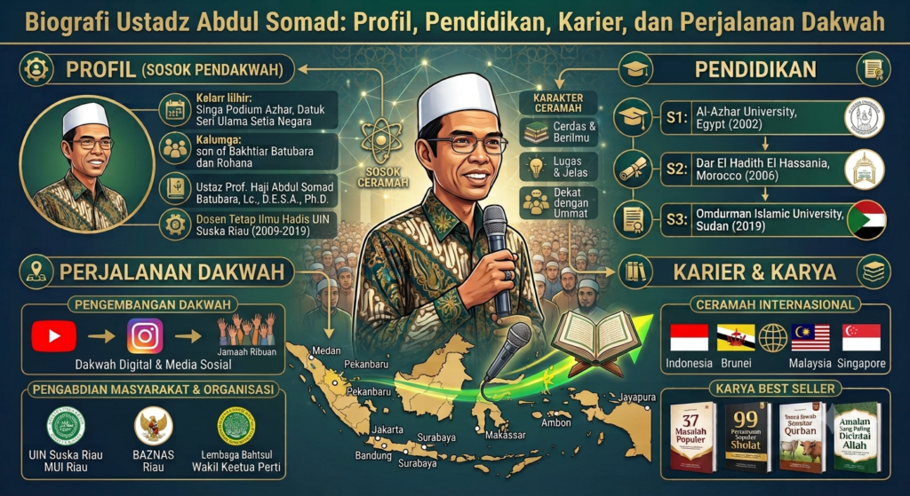 Biografi Ustadz Abdul Somad: Profil, Pendidikan, Karier, dan Perjalanan Dakwah