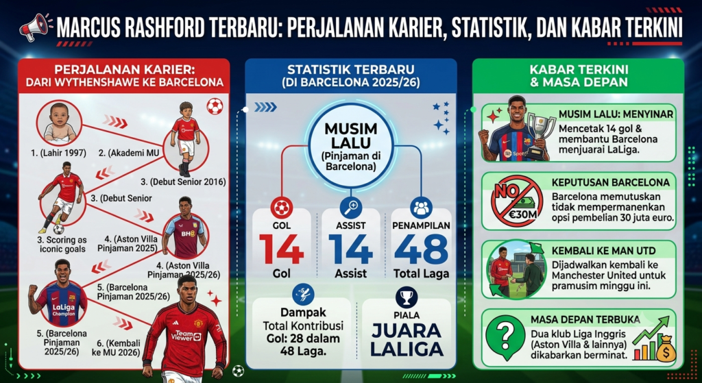 Marcus Rashford Terbaru: Perjalanan Karier, Statistik, dan Kabar Terkini