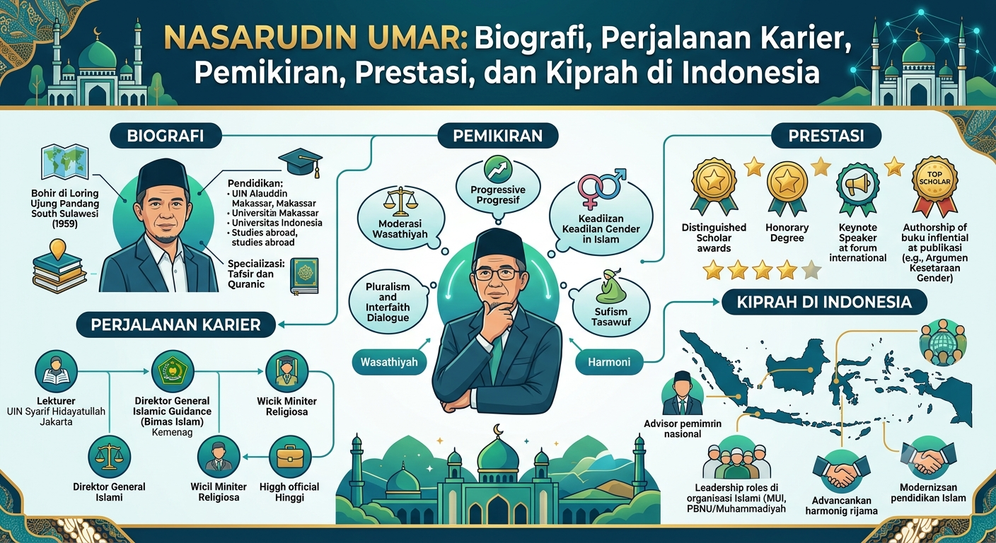 Nasaruddin Umar: Biografi, Perjalanan Karier, Pemikiran, Prestasi, dan Kiprah di Indonesia