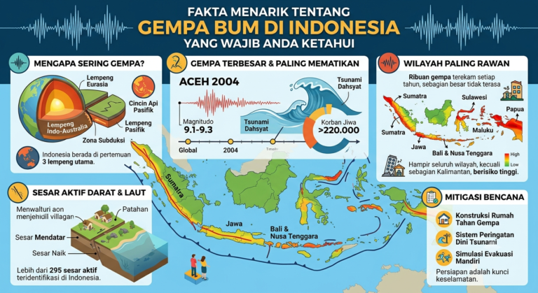 Fakta Menarik tentang Gempa Bumi di Indonesia yang Wajib Anda Ketahui