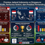 Preview Jadwal Indonesia vs Singapura: Statistik, Performa Terkini, dan Prediksi Pertandingan