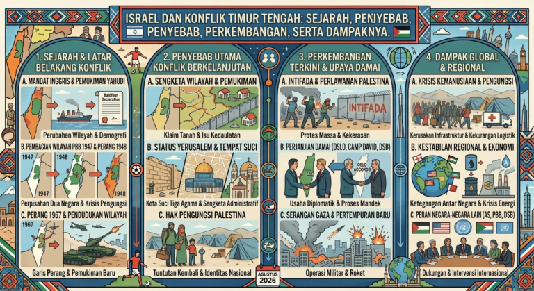 Israel dan Konflik Timur Tengah: Sejarah, Penyebab, Perkembangan, serta Dampaknya
