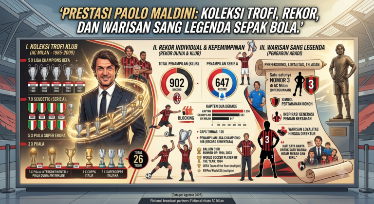 Prestasi Paolo Maldini: Koleksi Trofi, Rekor, dan Warisan Sang Legenda Sepak Bola