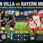 Aston Villa vs Bayern Munich: Prediksi, Head to Head, dan Susunan Pemain
