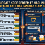 Update Kode Redeem FF Hari Ini: Daftar Kode Aktif dan Panduan Klaim Hadiah