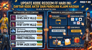 Update Kode Redeem FF Hari Ini: Daftar Kode Aktif dan Panduan Klaim Hadiah