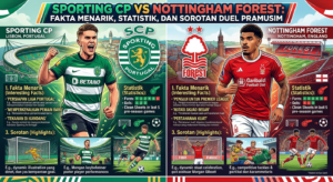 Sporting CP vs Nottingham Forest: Fakta Menarik, Statistik, dan Sorotan Duel Pramusim