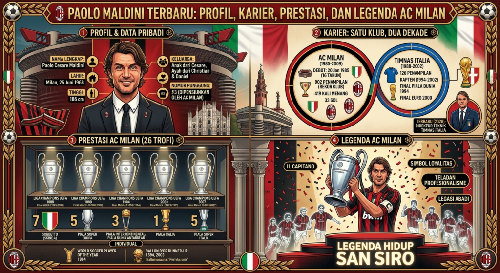Paolo Maldini Terbaru: Profil, Karier, Prestasi, dan Legenda AC Milan