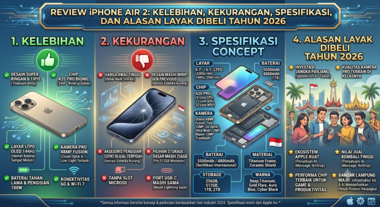 Review iPhone Air 2: Kelebihan, Kekurangan, Spesifikasi, dan Alasan Layak Dibeli Tahun 2026