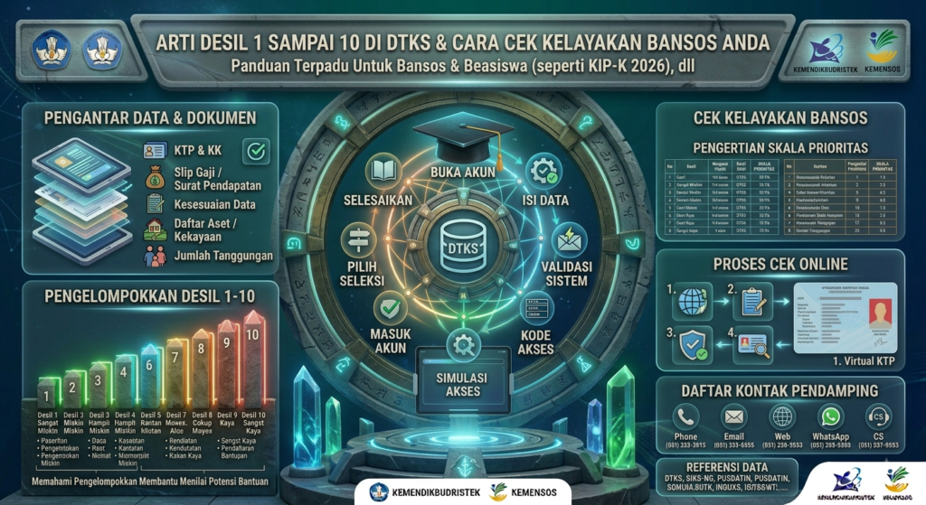 Arti Desil 1 sampai 10 di DTKS dan Cara Cek Kelayakan Bansos Anda