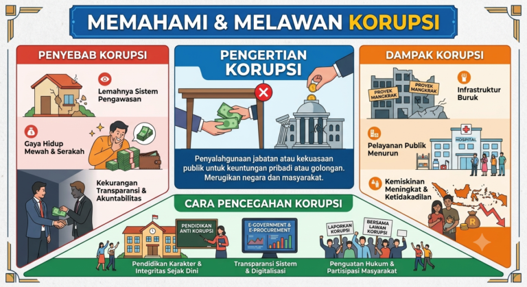 Tentang Korupsi: Pengertian, Penyebab, Dampak, dan Cara Pencegahannya