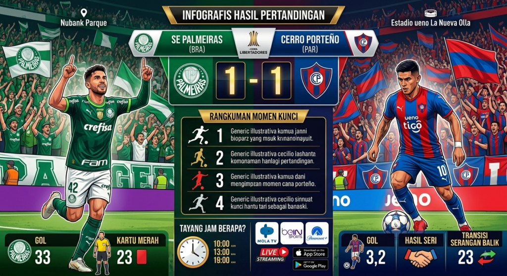Hasil Palmeiras vs Cerro Porteño: Rangkuman Momen Kunci dan Highlight Pertandingan