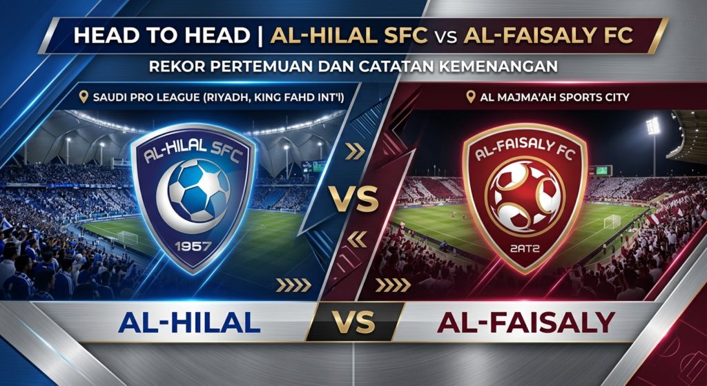 Head to Head Al-Hilal vs Al-Faisaly: Rekor Pertemuan dan Catatan Kemenangan