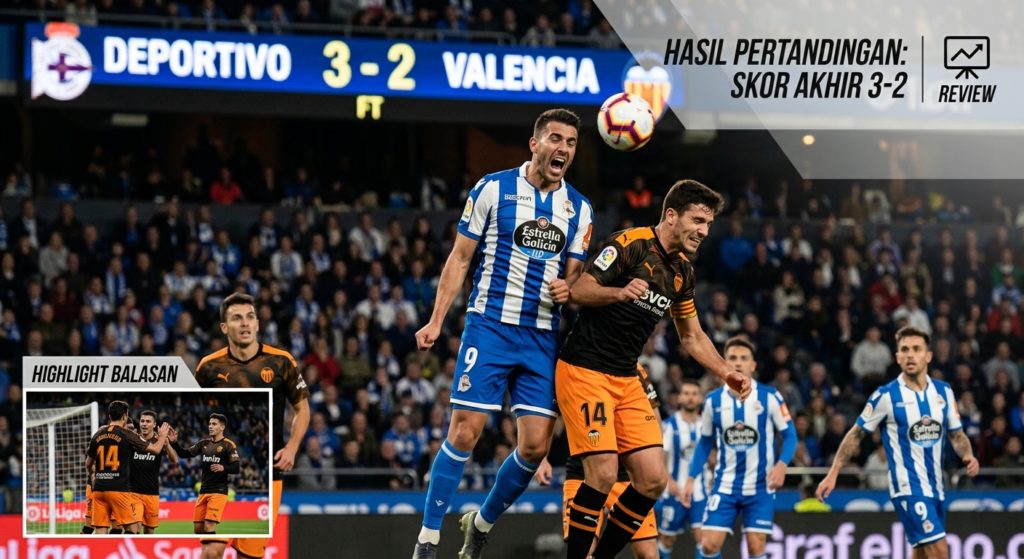 Hasil Deportivo vs Valencia: Skor Akhir, Highlight Balasan, dan Review Pertandingan