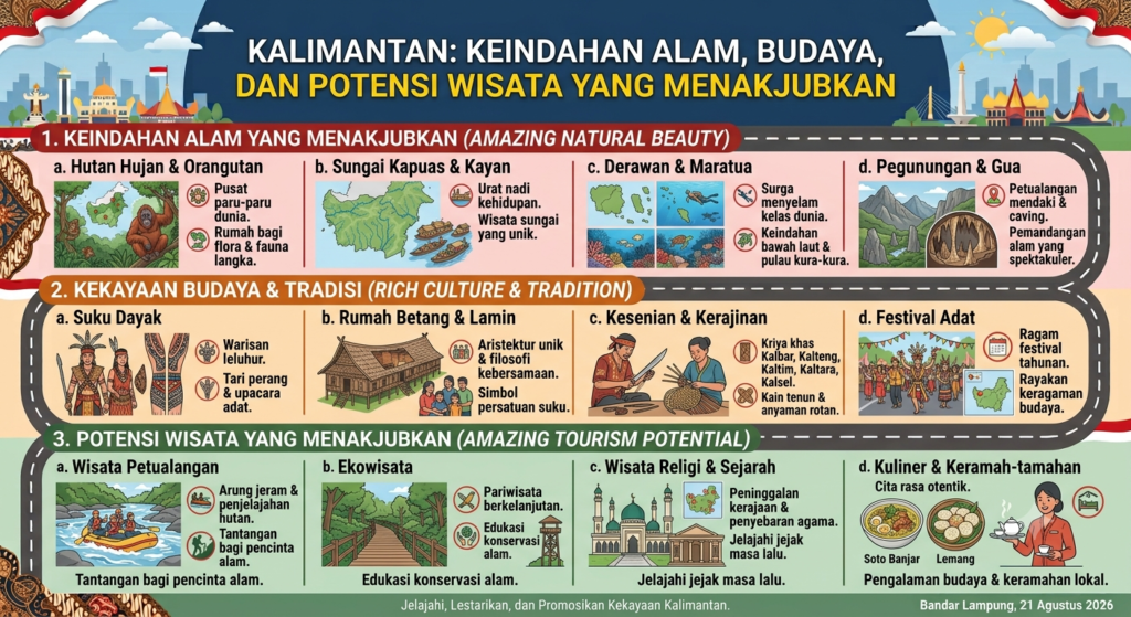 Kalimantan: Keindahan Alam, Budaya, dan Potensi Wisata yang Menakjubkan