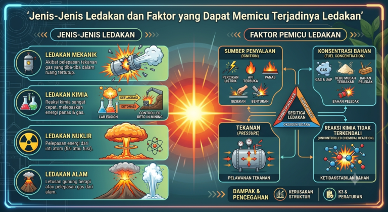 Jenis-Jenis Ledakan dan Faktor yang Dapat Memicu Terjadinya Ledakan