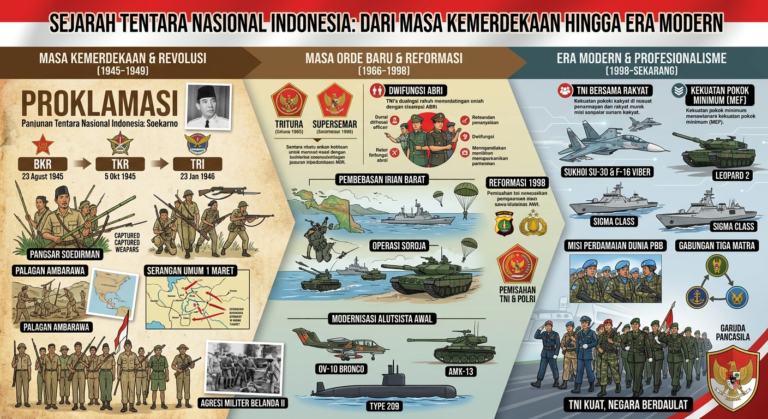 Sejarah Tentara Nasional Indonesia dari Masa Kemerdekaan hingga Era Modern