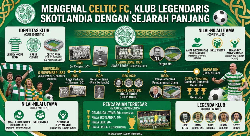 Mengenal Celtic FC, Klub Legendaris Skotlandia dengan Sejarah Panjang