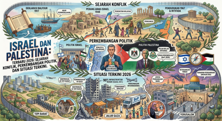 Israel dan Palestina Terbaru 2026: Sejarah Konflik, Perkembangan Politik, dan Situasi Terkini
