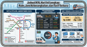 Jadwal KRL Hari Ini Lengkap: Rute, Jam Keberangkatan, dan Tarif Terbaru