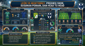 León vs Monterrey: Prediksi Skor, Susunan Pemain, dan Head to Head