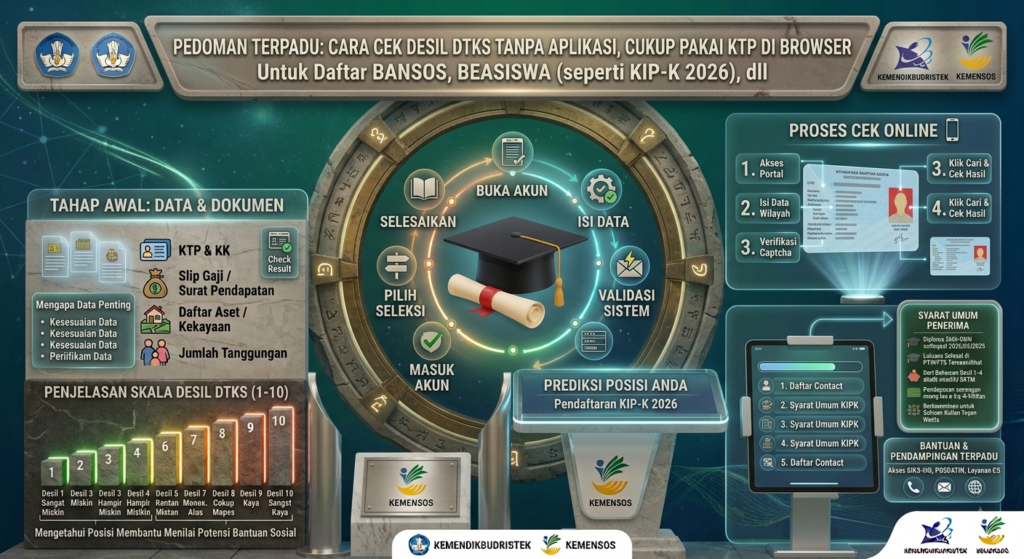 Cara Cek Desil DTKS Tanpa Aplikasi, Cukup Pakai KTP di Browser
