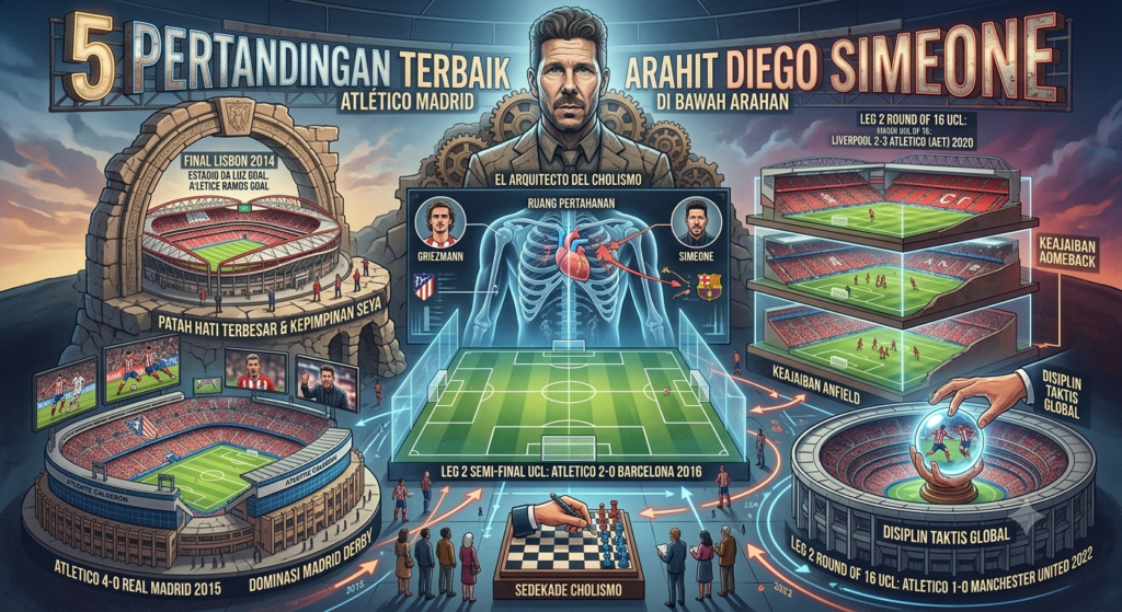 5 Pertandingan Terbaik Atlético Madrid di Bawah Arahan Diego Simeone