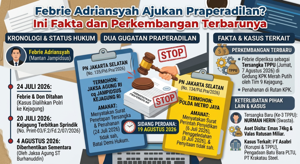 Febrie Adriansyah Ajukan Praperadilan? Ini Fakta dan Perkembangan Terbarunya
