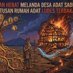 Kebakaran Hebat Melanda Desa Adat Sade Lombok, Ratusan Rumah Adat Ludes Terbakar