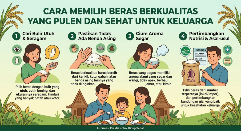 Cara Memilih Beras Berkualitas yang Pulen dan Sehat untuk Keluarga