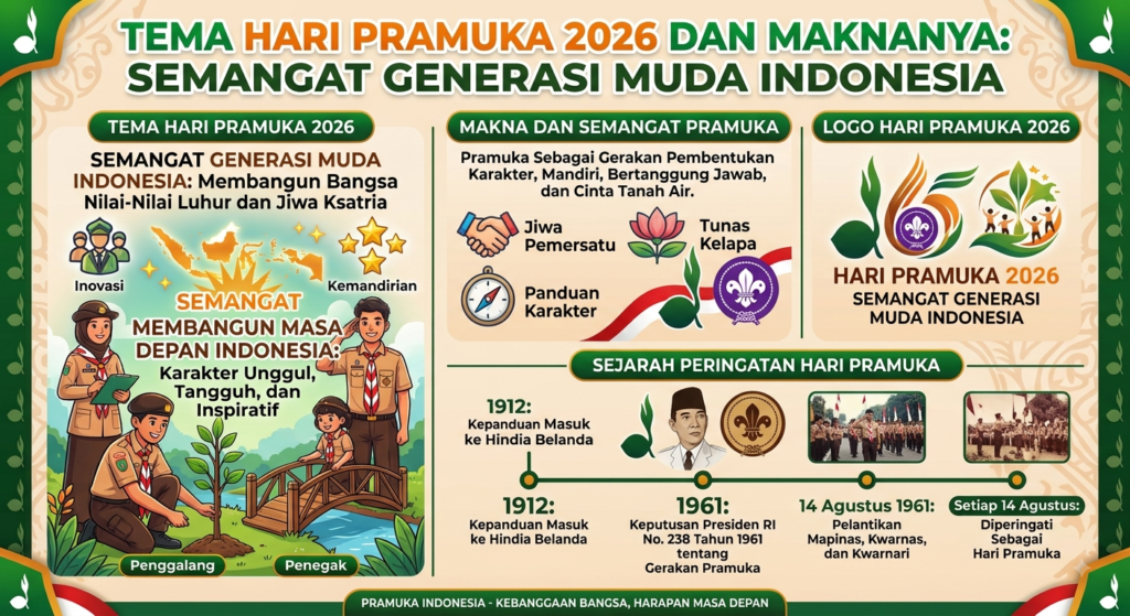 Tema Hari Pramuka 2026 dan Maknanya: Semangat Generasi Muda Indonesia