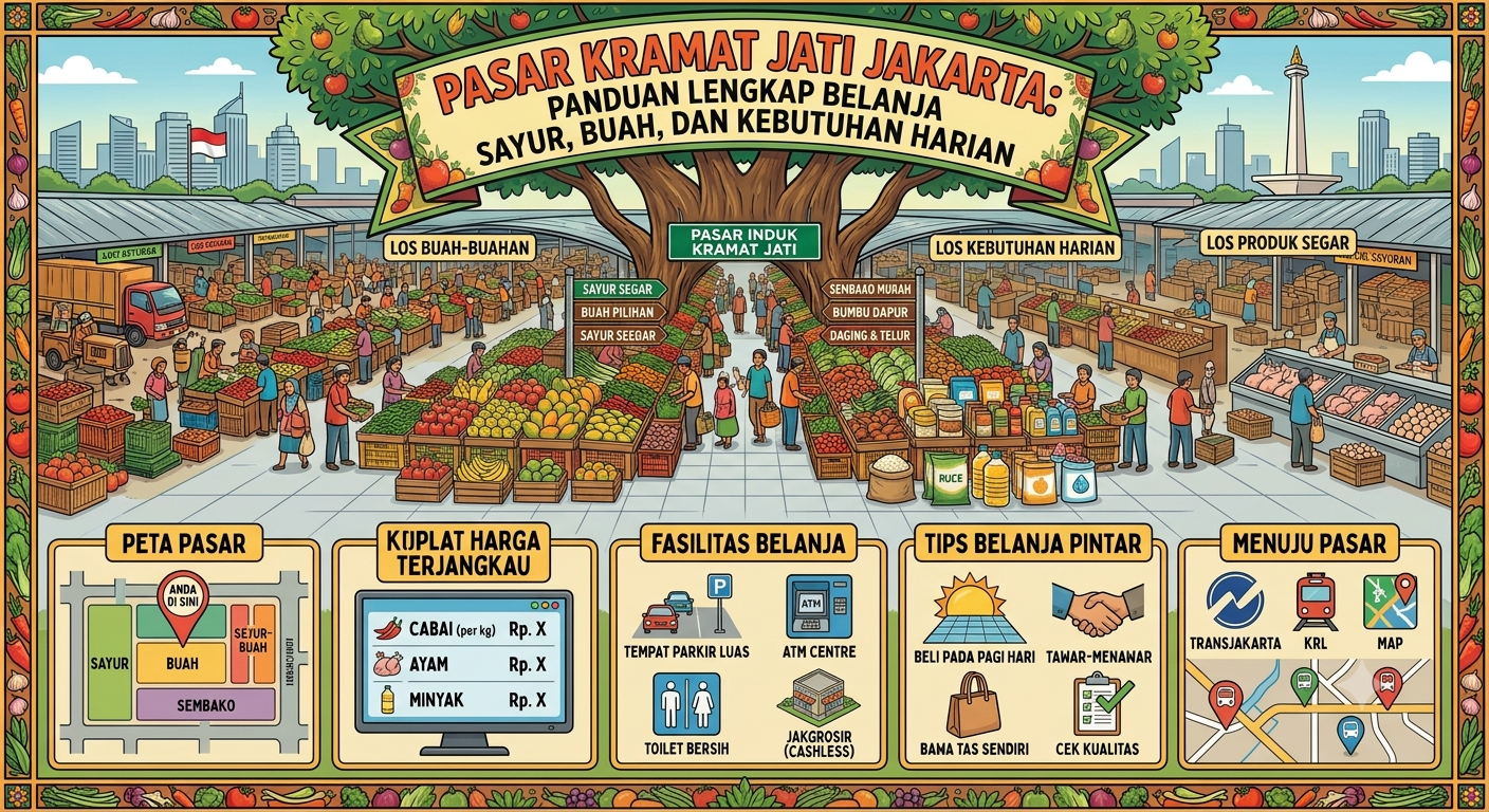Pasar Kramat Jati Jakarta: Panduan Lengkap Belanja Sayur, Buah, dan Kebutuhan Harian