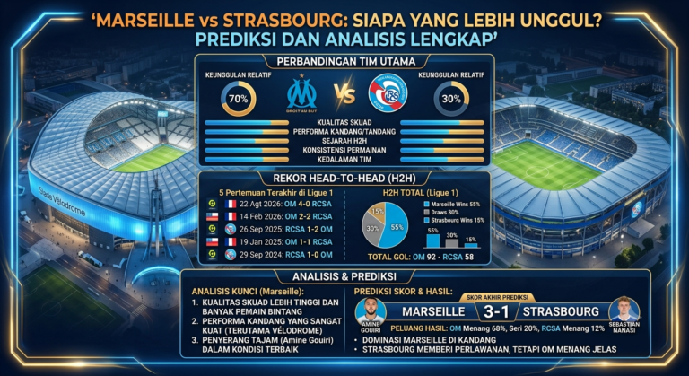 Marseille vs Strasbourg: Siapa yang Lebih Unggul? Prediksi dan Analisis Lengkap