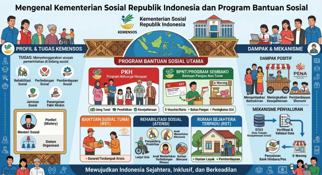 Mengenal Kementerian Sosial Republik Indonesia dan Program Bantuan Sosial