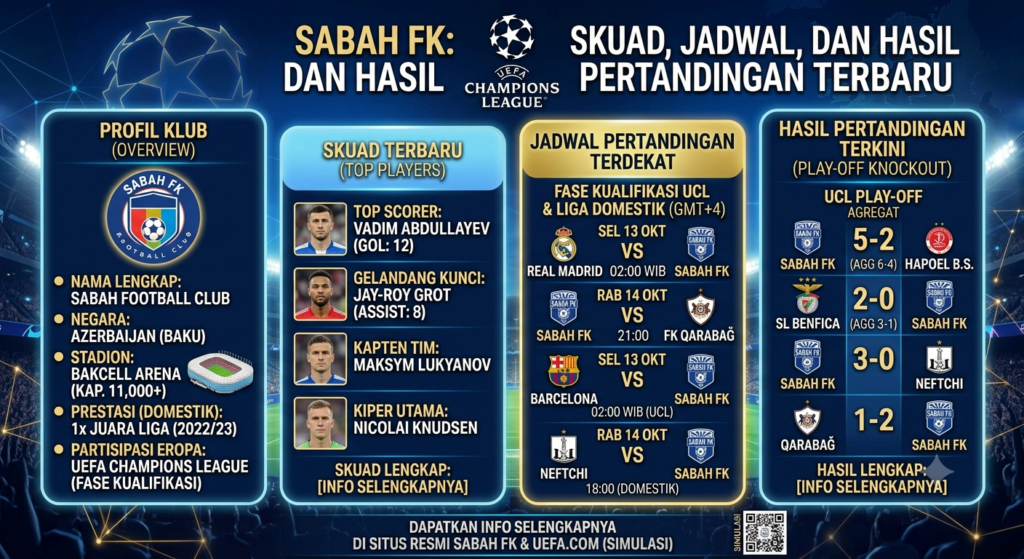 Sabah FK: Profil, Skuad, Jadwal, dan Hasil Pertandingan Terbaru