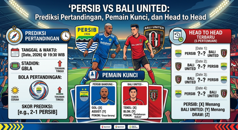 Persib vs Bali United: Prediksi Pertandingan, Pemain Kunci, dan Head to Head